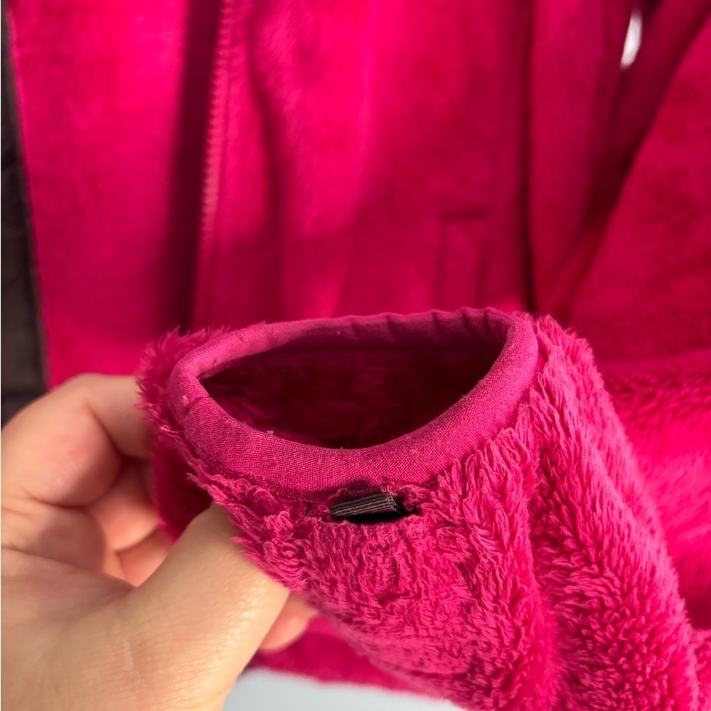 The North Face Osito Silken Fleece Full Zip Jacket Magenta Raspberry Size Small - Picture 7 of 7